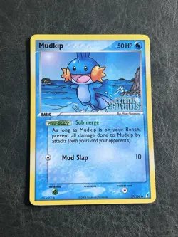 Mudkip 57/100 Crystal Guardians Reverse Holo Basic 50 HP Common Pokemon TCG Card - Image 1