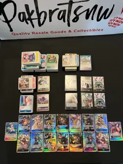 Lot of (1000+) One Piece Trading Card Game Cards - From C to SR (Presorted) - Image 1