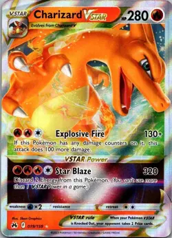 Charizard VSTAR Crown Zenith 019/159 Pokemon TCG Card Ultra Rare NM - Image 1