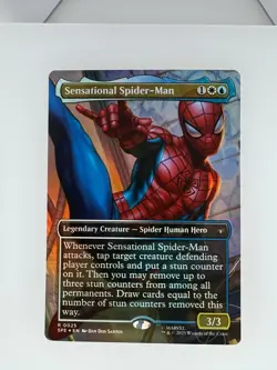 MTG Marvel's Spider-Man Sensational Spider-Man (Borderless Foil) 25 NM - Image 1