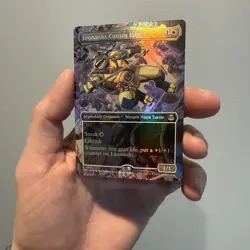 TMNT MAGIC R0211 Boarderless Foil Leonardo Cutting Edge - Image 1