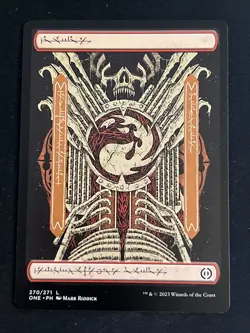 1x Mountain PHYREXIAN (270) Phyrexia: All is One MTG Magic the Gathering x1 MKE - Image 1