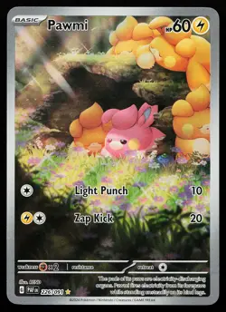 Pawmi 226/091 Holo Illustration Rare Paldean Fates Pokemon Card - Image 1