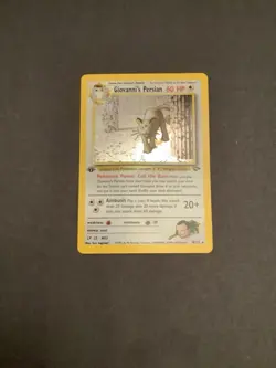 Pokemon TCG Giovanni's Persian 8/132 Gym Challenge Holo Rare 1st Edition MP/HP - Image 1