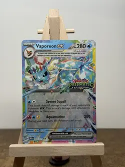 Pokemon TCG Vaporeon ex Prismatic Evolutions Promo Holo 280 HP 023/131 EX - Image 1