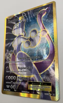 Pokemon Mewtwo EX Full Art Holo Evolutions 103/108 180 HP Ultra Rare Card - Image 2