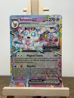 Pokemon TCG Sylveon EX Prismatic Evolutions Promo Holo 270 HP 041/131 EX - Image 1