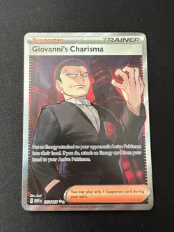Pokemon TCG - Scarlett & Violet 151 - Giovanni's Charisma 197/165 NM - Image 1