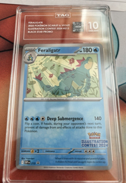 POKEMON ILLUSTRATION CONTEST 2024 PIKACHU, FERALIGATR AND TOXTRICITY SET TAG 10 - Image 2