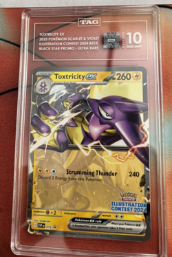 POKEMON ILLUSTRATION CONTEST 2024 PIKACHU, FERALIGATR AND TOXTRICITY SET TAG 10 - Image 3