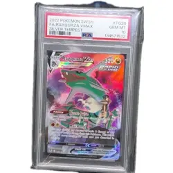 2022 Pokemon SWSH Silver Tempest Full Art Rayquaza VMAX #TG20 Gem Mint PSA 10 - Image 2