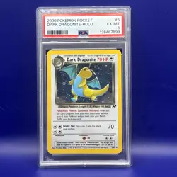 2000 Pokemon Rocket DARK DRAGONITE-HOLO #5/82 PSA 6 - Image 1