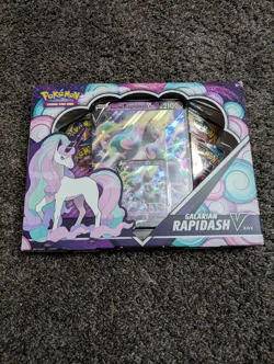 Pokemon TCG Galarian Rapidash V Box Sealed Rebel Clash, Darkness Ablaze, Battle - Image 1