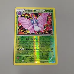 Venomoth 2/119 - Reverse Holo - XY Phantom Forces - LP - Pokemon TCG - Image 1