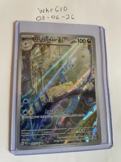 Pokemon TCG Dragonair Illustration Rare Holo Sv: Scarlet & Violet 151 181/165 - Image 1