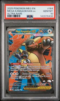 2025 POKEMON MEG EN-MEGA EVOLUTION ULTRA RARE #164 MEGA KANGASKHAN EX PSA 10 - Image 1