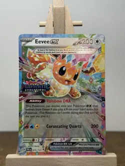 Pokemon TCG Eevee ex Prismatic Evolutions Promo Holo 200 HP 075/131 EX - Image 1