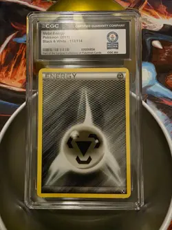 2011 Metal Energy Pokemon Black & White 112/114 CGC World Record 1/1 - Image 1
