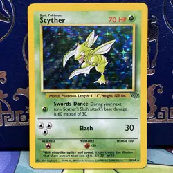 Pokemon 1999 Scyther 10/64 Jungle Holo NM - Image 1