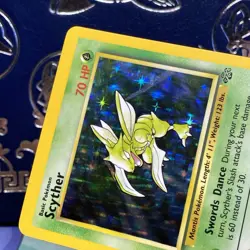 Pokemon 1999 Scyther 10/64 Jungle Holo NM - Image 3
