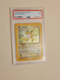 Raichu - Pokemon Base Set #14 - Holo - Near Mint PSA 7 - Image 2