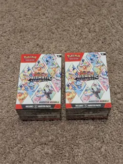 Pokemon TCG Prismatic Evolutions Booster Bundle 2X Sealed-6 packs Each 12 Total - Image 1