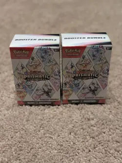 Pokemon TCG Prismatic Evolutions Booster Bundle 2X Sealed-6 packs Each 12 Total - Image 2