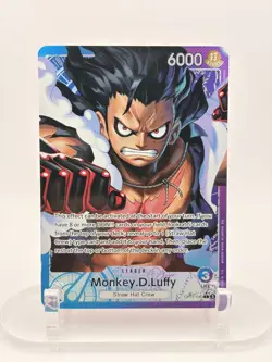 One Piece Monkey D Luffy OP11-040 Fist of Divine Speed Alt Art Leader English NM - Image 1