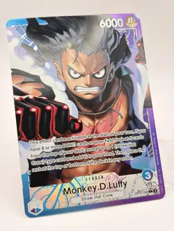 One Piece Monkey D Luffy OP11-040 Fist of Divine Speed Alt Art Leader English NM - Image 2
