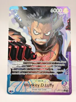 One Piece Monkey D Luffy OP11-040 Fist of Divine Speed Alt Art Leader English NM - Image 3