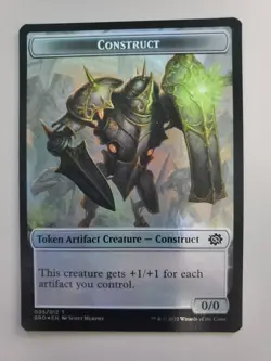 MTG Construct (5) / Powerstone Double-Sided Token The Brothers' War Foil Token - Image 1