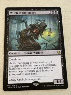 mtg Witch of the Moors, rare creature, Jumpstart, unplayed - Image 1