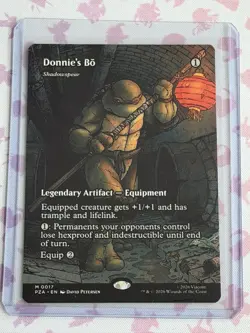 MTG - Donnie's Bo - Shadowspear Borderless - Teenage Mutant Ninja Turtles - Image 1