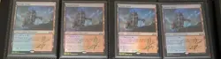 MTG 4 X FOIL STEAM VENTS SHADOW SIGNED BY ARTIST - Image 1