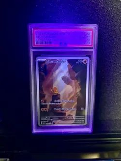 Pokemon TCG Charmander Illustration Rare Card 168/165 Mew 151 Series PSA 10 - Image 3