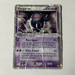 Pokemon Gengar EX Holo Ultra Rare TCG Card 108/112 Damaged - Image 1