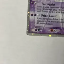 Pokemon Gengar EX Holo Ultra Rare TCG Card 108/112 Damaged - Image 3