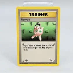 1999 Pokemon TCG Recycle 61/62 1st Edition Vintage Card WoTC Fossil NM - Image 1