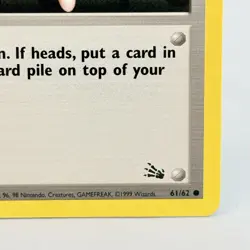 1999 Pokemon TCG Recycle 61/62 1st Edition Vintage Card WoTC Fossil NM - Image 4