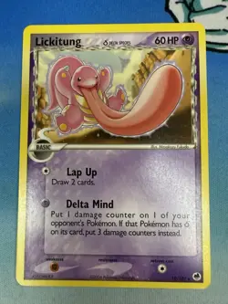 Lickitung 19/101 EX Dragon Frontiers Delta Species Rare 2006 Pokemon Card - Image 1