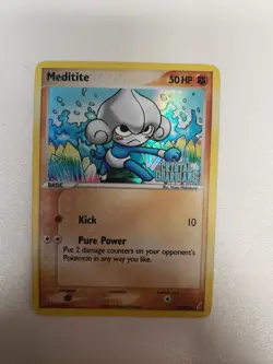 Meditite - 56/100 - Pokemon Crystal Guardians Reverse Holo Card HP - Image 1