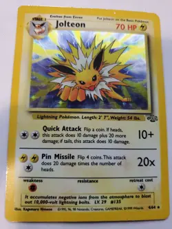 Jolteon Base Jungle Set Holo Pokemon Card - Image 1