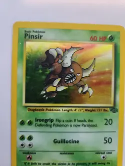 Pinsir Jungle Set Holo Base Pokemon Card WOTC - Image 3