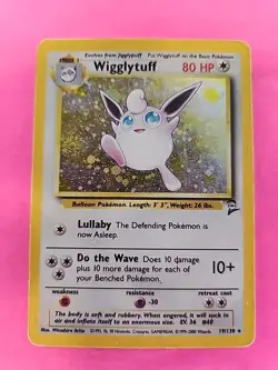 Wigglytuff Base Set 2 Holo Pokemon Card WOTC - Image 1