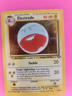 Electrode Jungle Holo Pokemon Card Base WOTC - Image 3