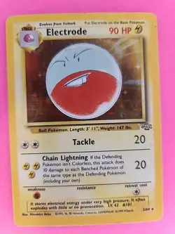 Electrode Jungle Holo Pokemon Card Base WOTC - Image 5