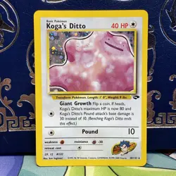 Pokemon Koga's Ditto Gym Challenge 10/132 Holo Rare Card NM - Image 1