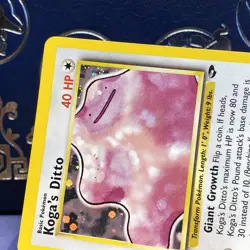 Pokemon Koga's Ditto Gym Challenge 10/132 Holo Rare Card NM - Image 3