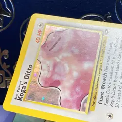 Pokemon Koga's Ditto Gym Challenge 10/132 Holo Rare Card NM - Image 4