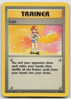 Pokemon Card Lass Rare Base Set 075/102 - Image 1